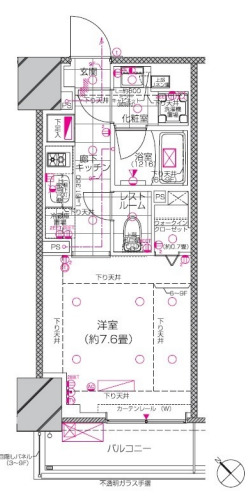 ピアース赤坂の間取り