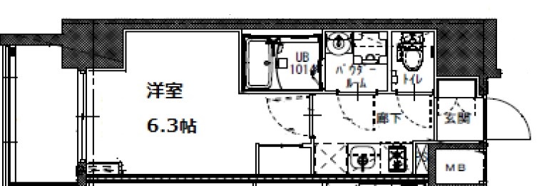 エスリードレジデンス大阪福島シティクロスの間取り