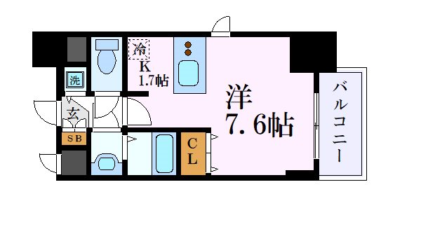 プレサンス名古屋駅前グランヴィルの間取り