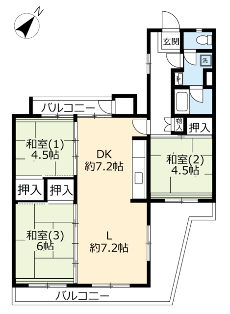 ＵＲひよどり台の間取り