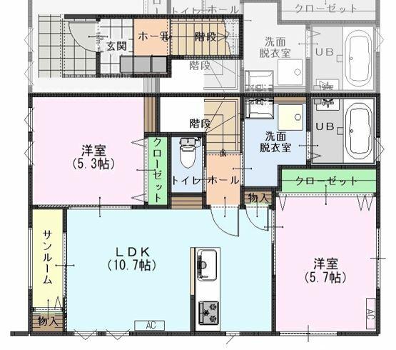 サンパレスベイIの間取り