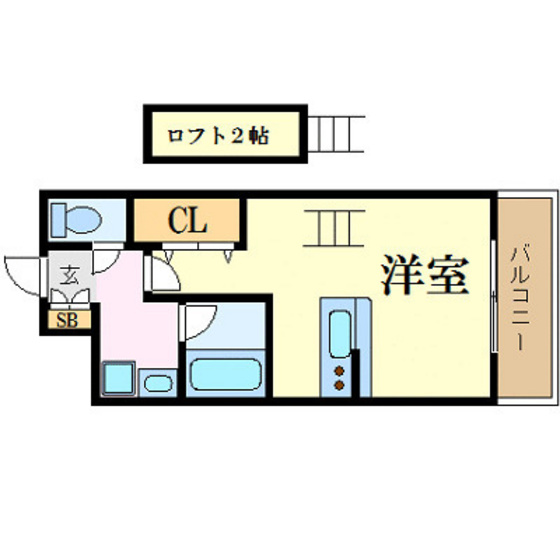 広島市南区金屋町のマンションの間取り