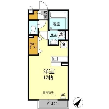 上益城郡嘉島町大字上島のアパートの間取り