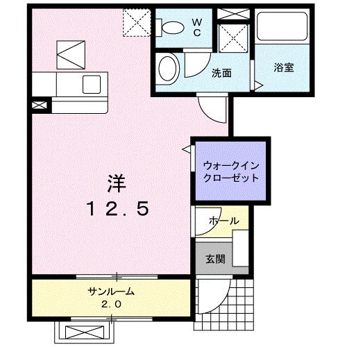 アイリス　Ｓの間取り