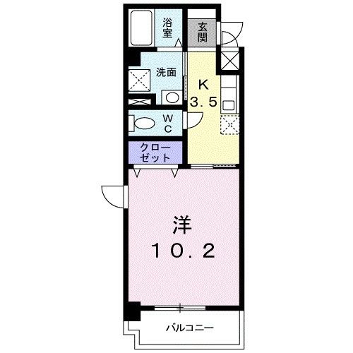 岩国市麻里布町のマンションの間取り