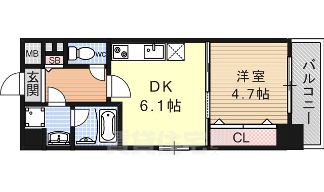 大津市長等のマンションの間取り