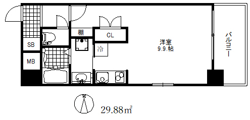 エスライズ新神戸の間取り