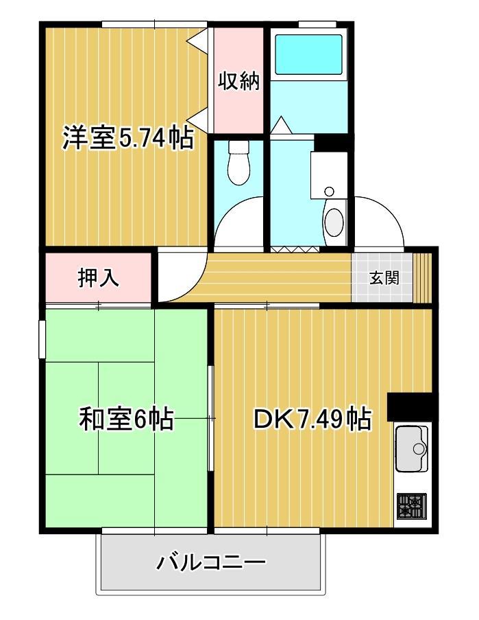 ハイライズ奈良輪壱番館の間取り