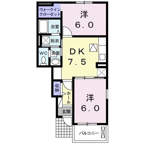 エスポワール・フルール　IIの間取り