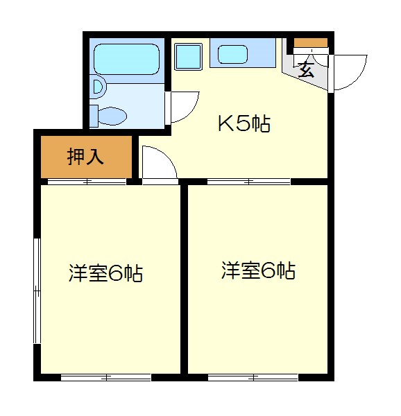 【川崎市川崎区浅田のアパートの間取り】