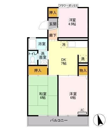 さいたま市西区三橋のアパートの間取り