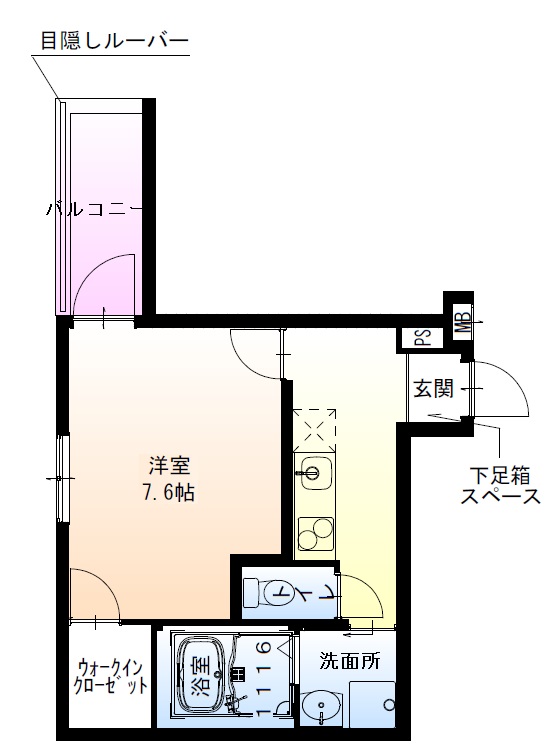 フジパレス堺諏訪森サウスの間取り