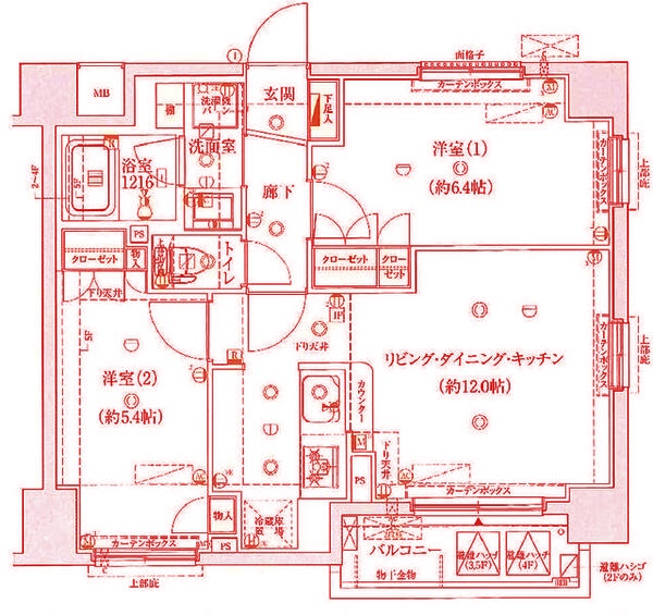 【(仮称)長津田レジデンスの間取り】