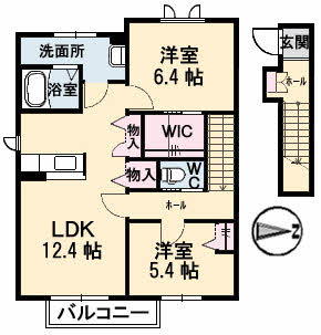 エスポワールSENDAB棟の間取り