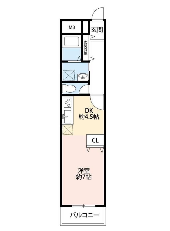 メルツハイム北村の間取り