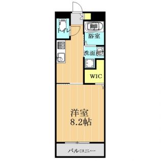 熊本市東区新外のマンションの間取り