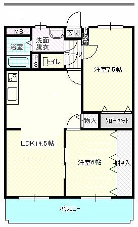 優愛マンションの間取り