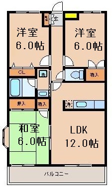 メルヴェール常盤平の間取り