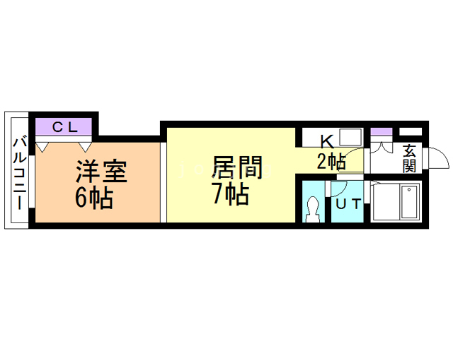 札幌市豊平区美園一条のマンションの間取り