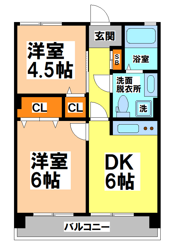 三鷹市上連雀のマンションの間取り