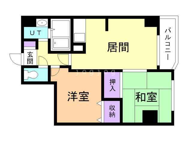 釧路市幸町のマンションの間取り