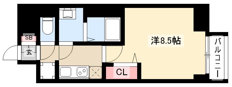 プレサンス大曽根駅前ファーストの間取り