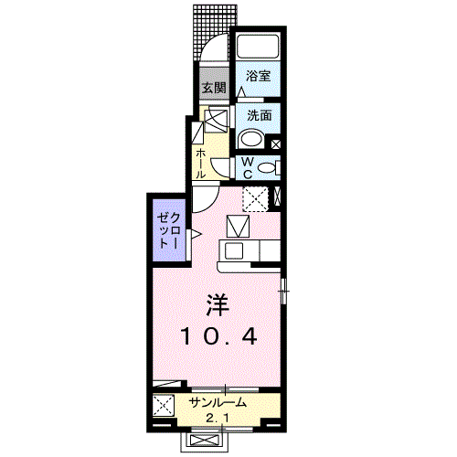 アンジュ　フルールの間取り