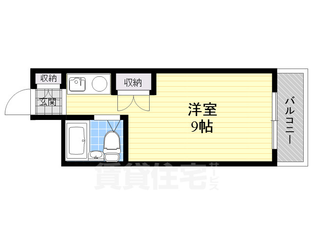 豊中市箕輪のマンションの間取り