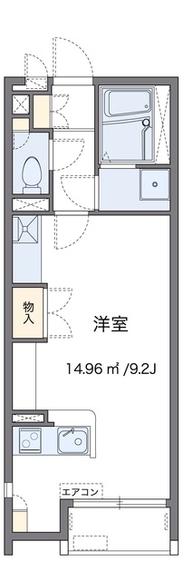 川崎市多摩区西生田のアパートの間取り