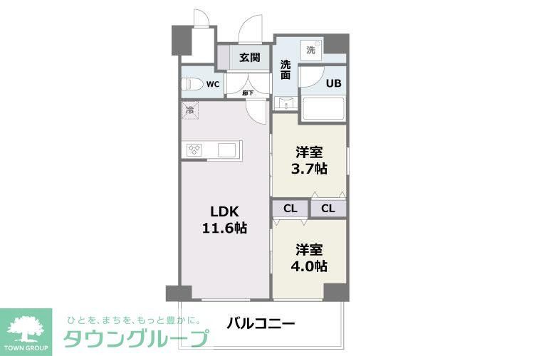 エフパルク高宮2の間取り