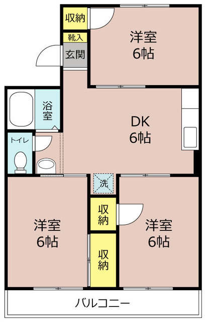 厚木市恩名のマンションの間取り