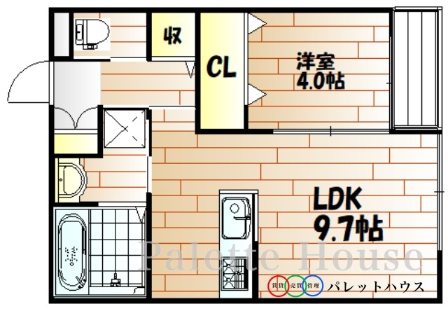 サンフォレスト大元駅前の間取り