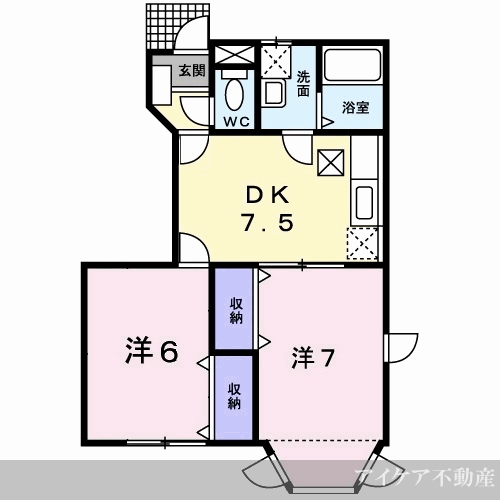 ＪＲ徳島線 石井駅 徒歩16分 2階建 築29年の間取り写真