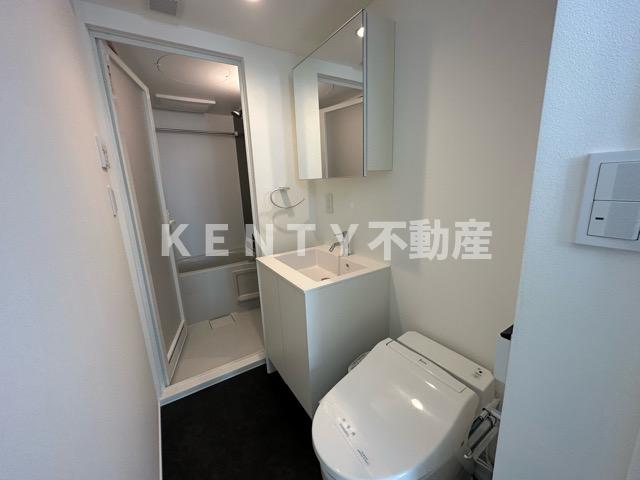 洗面設備　使いやすい洗面所です