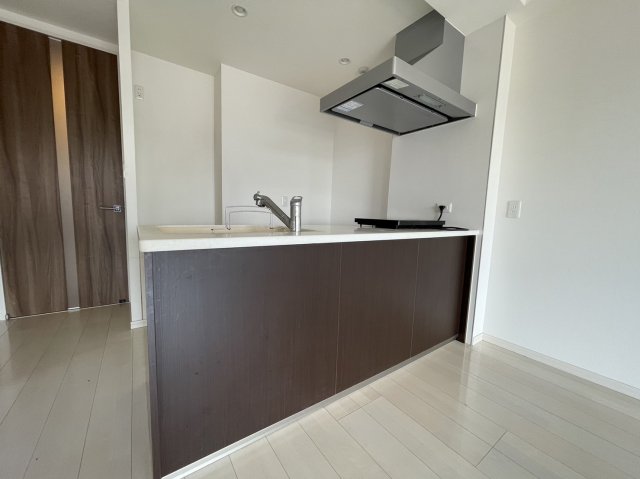 キッチン　退去前のため同タイプ別部屋の写真です。現況を優先します