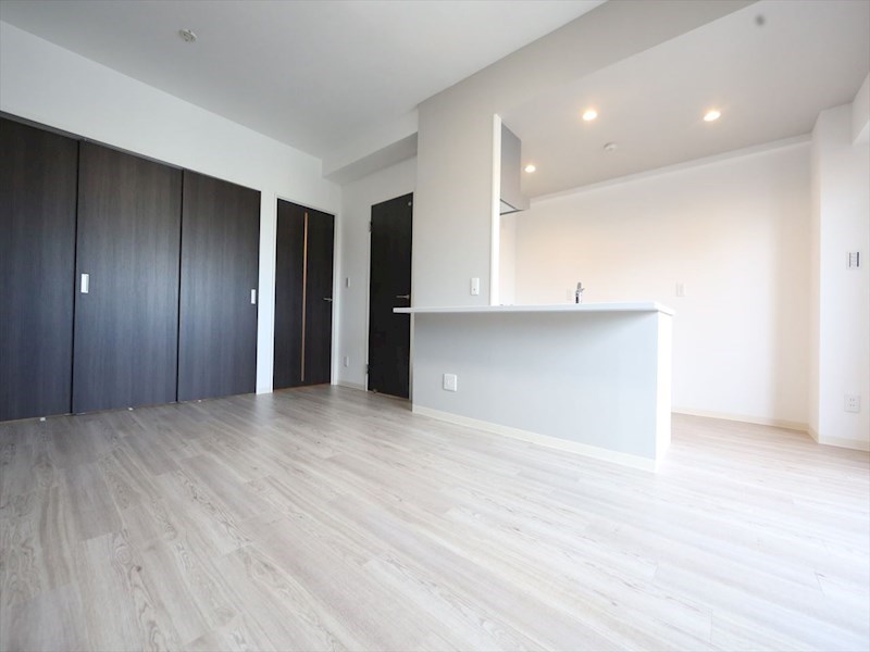 居室・リビング　ＬＤＫ13.8帖　カウンターキッチン　エアコン付　バルコニー