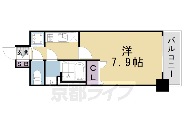 アスヴェル京都東寺前の間取り写真