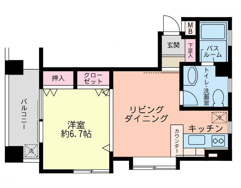 フジビューハイツ菊名弐番館の間取り写真