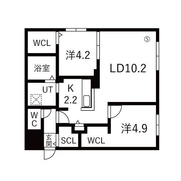 地下鉄東豊線 東区役所前駅 徒歩4分 4階建 新築の間取り写真