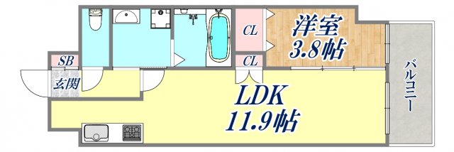 KMS新生水木通の間取り写真