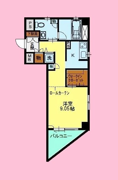 京急本線 金沢文庫駅 徒歩5分 4階建 築21年の間取り写真