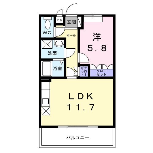 ラディッシュVIの間取り写真