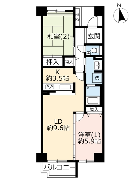 URシティコート元住吉の間取り写真