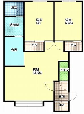 サンシャインCの間取り写真