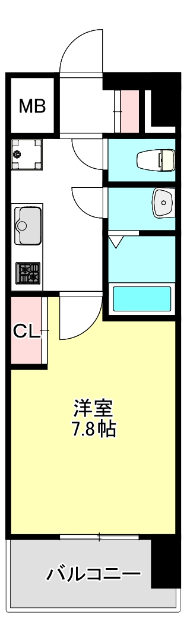 セオリー大阪EAST DOORの間取り写真