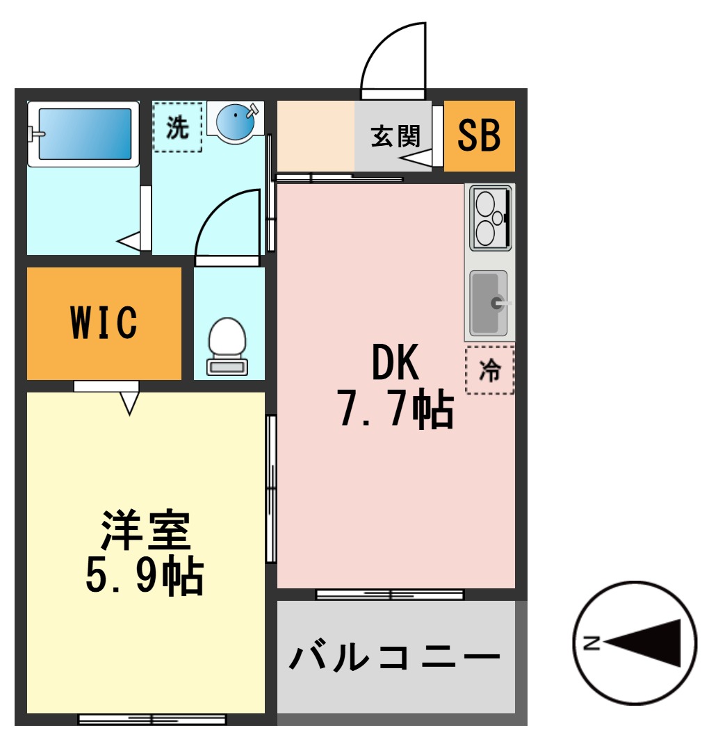 京成本線 青砥駅 徒歩13分 2階建 築15年の間取り写真