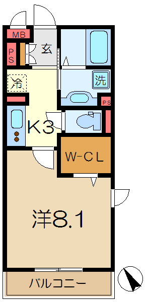 クレインリング丸山台の間取り写真