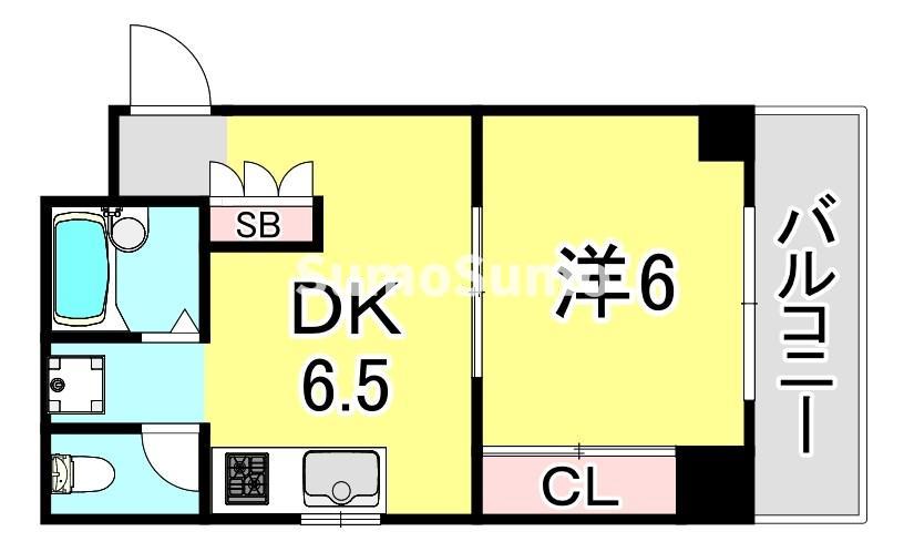 地下鉄西神・山手線 湊川公園駅 徒歩5分 5階建 築31年の間取り写真