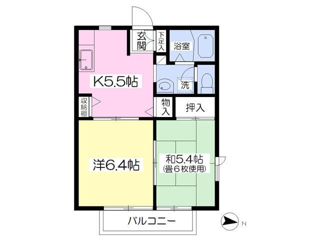 GREEN COURT台原の間取り写真