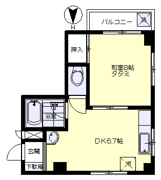 サンハイムKの間取り